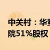 中关村：华素堂养老拟0元收购国美互联网医院51%股权