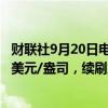 财联社9月20日电，现货黄金短线走高7美元，现报2606.02美元/盎司，续刷历史新高。