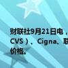 财联社9月21日电，美国联邦贸易委员会（FTC）起诉药房连锁西维斯（CVS）、Cigna、联合健康（UNH），指控这些中间商涉嫌推高胰岛素价格。