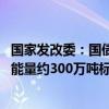 国家发改委：国债资金支持用能设备更新 预计每年可形成节能量约300万吨标准煤