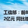 工信部：前8个月电信业务收入累计完成11732亿元 同比增长2.7%