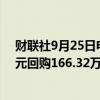 财联社9月25日电，阿里巴巴9月24日耗资约1998.15万美元回购166.32万股。