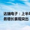 达瑞电子：上半年向苹果直接供货的电子产品结构性器件业务增长表现突出