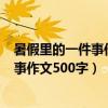 暑假里的一件事作文500字抓鱼开头怎么写（暑假里的一件事作文500字）