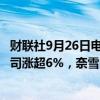 财联社9月26日电，港股餐饮股走强，九毛九涨超8%，海伦司涨超6%，奈雪的茶涨超5%，海底捞涨超3%。