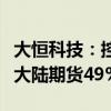 大恒科技：控股子公司终止公开挂牌出售所持大陆期货49%股权