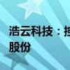 浩云科技：控股股东、实控人等计划减持公司股份