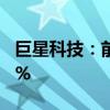 巨星科技：前三季度净利润同比预增25%-35%