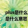 plus是什么意思英语翻译成中文（plus中文是什么意思）