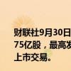 财联社9月30日电，七牛智能科技有限公司港交所发售1.5975亿股，最高发售价2.86港元/股，预期在10月16日联交所上市交易。