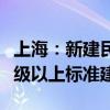 上海：新建民用建筑应按照绿色民用建筑一星级以上标准建设