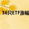 36只ETF涨幅超10% 创业板ETF一度涨20%