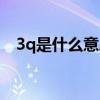 3q是什么意思怎么回答（3q是什么意思）