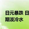 日元暴跌 日本央行行长和新首相齐给加息预期泼冷水