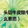 头层牛皮除牛反绒是什么意思（除牛反绒是什么意思）