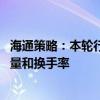 海通策略：本轮行情与99年519行情相似 短期趋势跟踪成交量和换手率