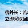 俄外长：若乌使用西方远程导弹攻击俄 俄将立即采取回应措施