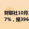 财联社10月11日电，日经225指数收盘涨0.57%，报39605点。