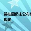 碧桂园仍未公布境外债务重组方案 曾表示9月完成条款清单拟定