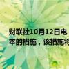 财联社10月12日电，国际货币基金组织批准了大幅降低成员国借款成本的措施，该措施将使借贷成本降低36%，即每年12亿美元。