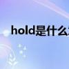 hold是什么意思中文（hold是什么意思）