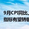 9月CPI同比上涨0.4% 专家：四季度主要通胀指标有望转暖