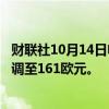 财联社10月14日电，巴克莱银行将空客目标价从170欧元下调至161欧元。