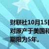 财联社10月15日电，商务部公告，自2024年10月16日起，对原产于美国和日本的进口氢碘酸继续征收反倾销税，实施期限为5年。