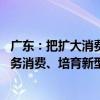 广东：把扩大消费摆在优先位置 努力提振大宗消费、扩大服务消费、培育新型消费