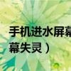 手机进水屏幕失灵点不动怎么办（手机进水屏幕失灵）