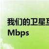 我们的卫星互联网下载速度现在可以超过100Mbps