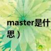 master是什么意思正常吗（master是什么意思）