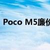 Poco M5廉价手机采用皮革状纹理背面设计