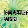 仿真离婚证在线制作：风险警示与合法离婚手续指南