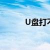 U盘打不开提示格式化解决方法