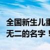 全国新生儿重名查询系统，轻松查询宝宝独一无二的名字！