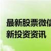 最新股票微信群：实时掌握市场动态，共享最新投资资讯