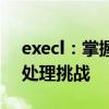 execl：掌握Excel操作技巧，轻松应对数据处理挑战