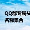 QQ群专属头衔名称大全：创意无限的群头衔名称集合