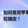 如何查询苹果序列号？一站式解决方案帮你轻松搞定！