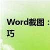 Word截图：轻松掌握文字处理的屏幕捕捉技巧