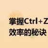 掌握Ctrl+Z快捷键的技巧与功能：提高工作效率的秘诀